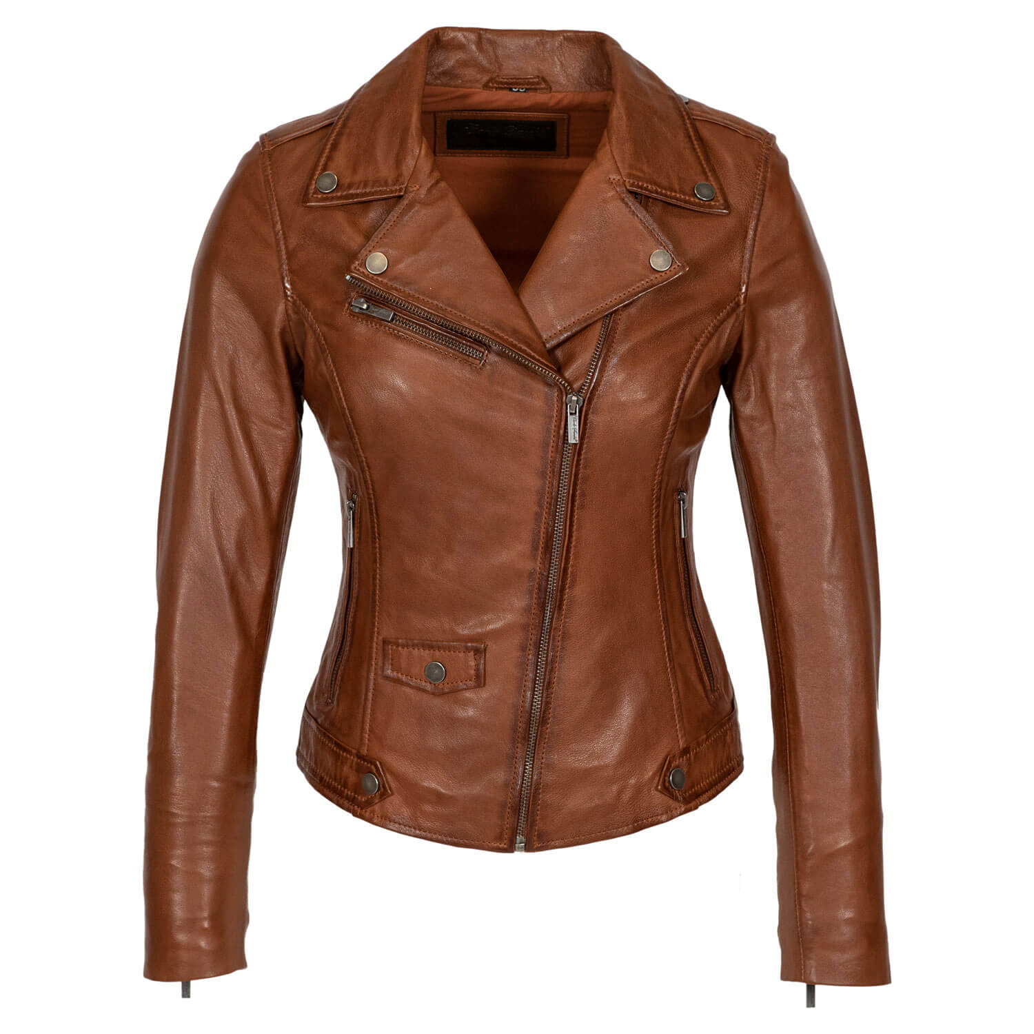 Ladies biker jacket brandy Classic perfecto