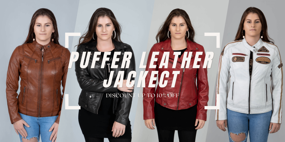 puffer leather jackets
