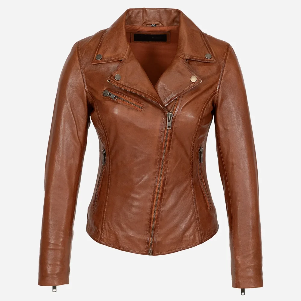 Ladies biker jacket brandy Perfecto in