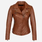 Ladies biker jacket brandy Perfecto in