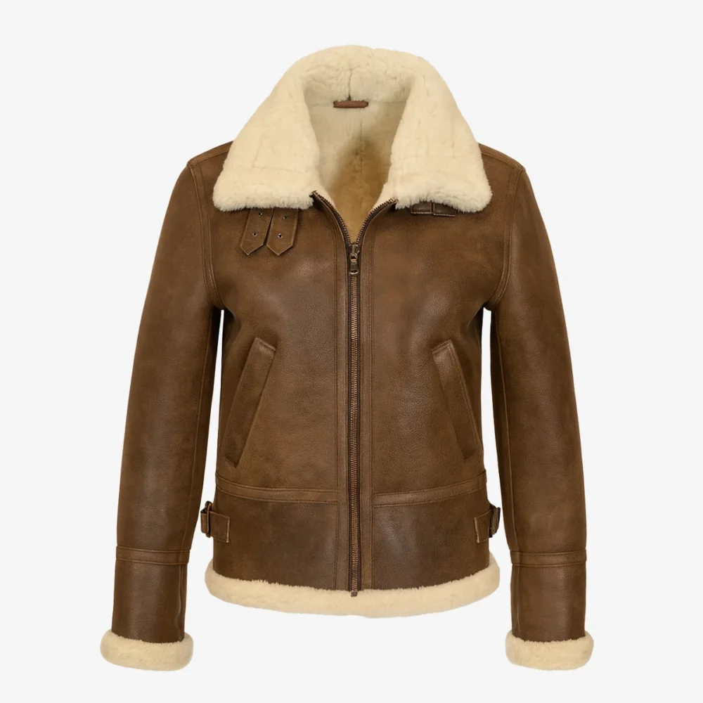 Women's shearling lammy coat hazelnut Jacky