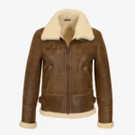 Women's shearling lammy coat hazelnut Jacky