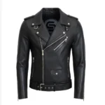 Mens leather biker jas perfecto black 9915