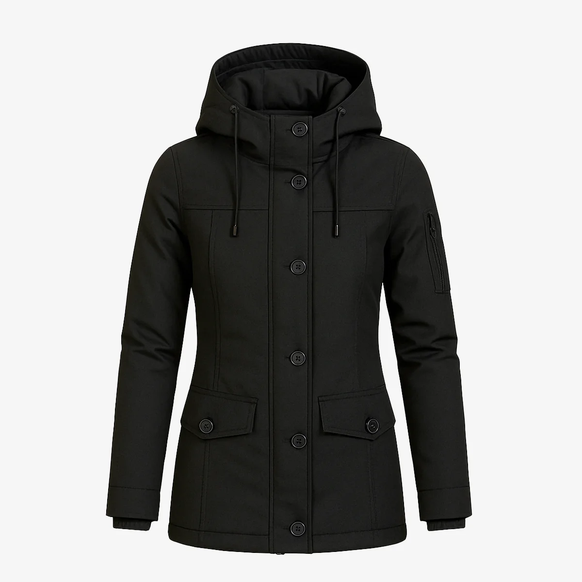 Womens winter down jacket black Cgi