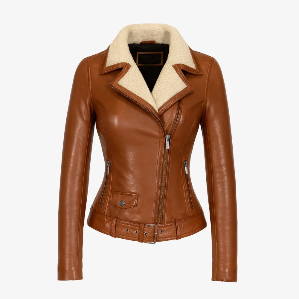 Ladies winter biker jacket brandy Perfecto 9905