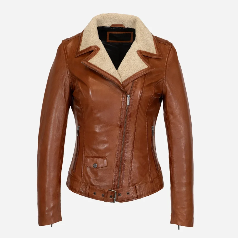 Ladies winter biker jacket brandy Perfecto 9905