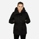 Womens winter down jacket black Cgi
