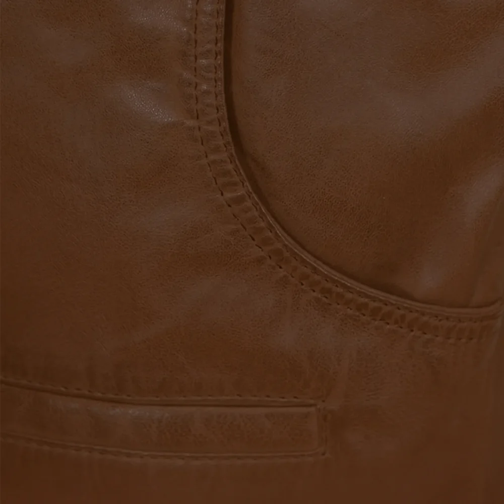 Mens leather vest vegwood Waistcoat
