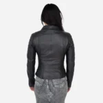 Ladies leather biker jacket black Perfecto BS