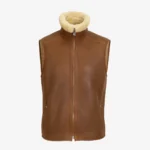 Men’s shearling lammy cognac Bodywarmer