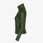 Women's Leather Jacket green 9938 A