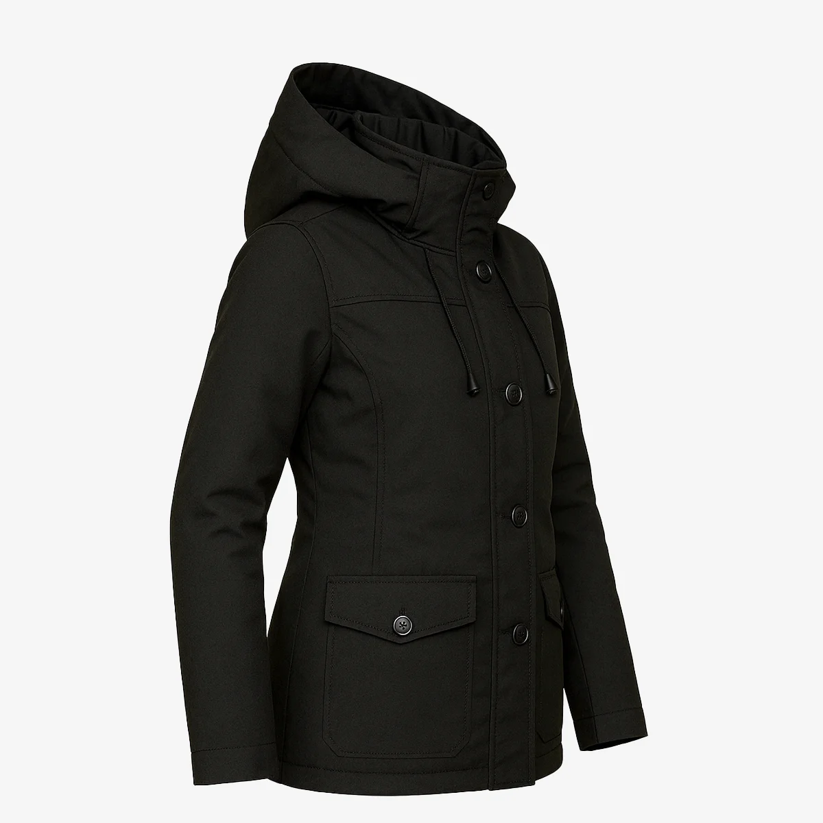 Womens winter down jacket black Cgi - Image 2