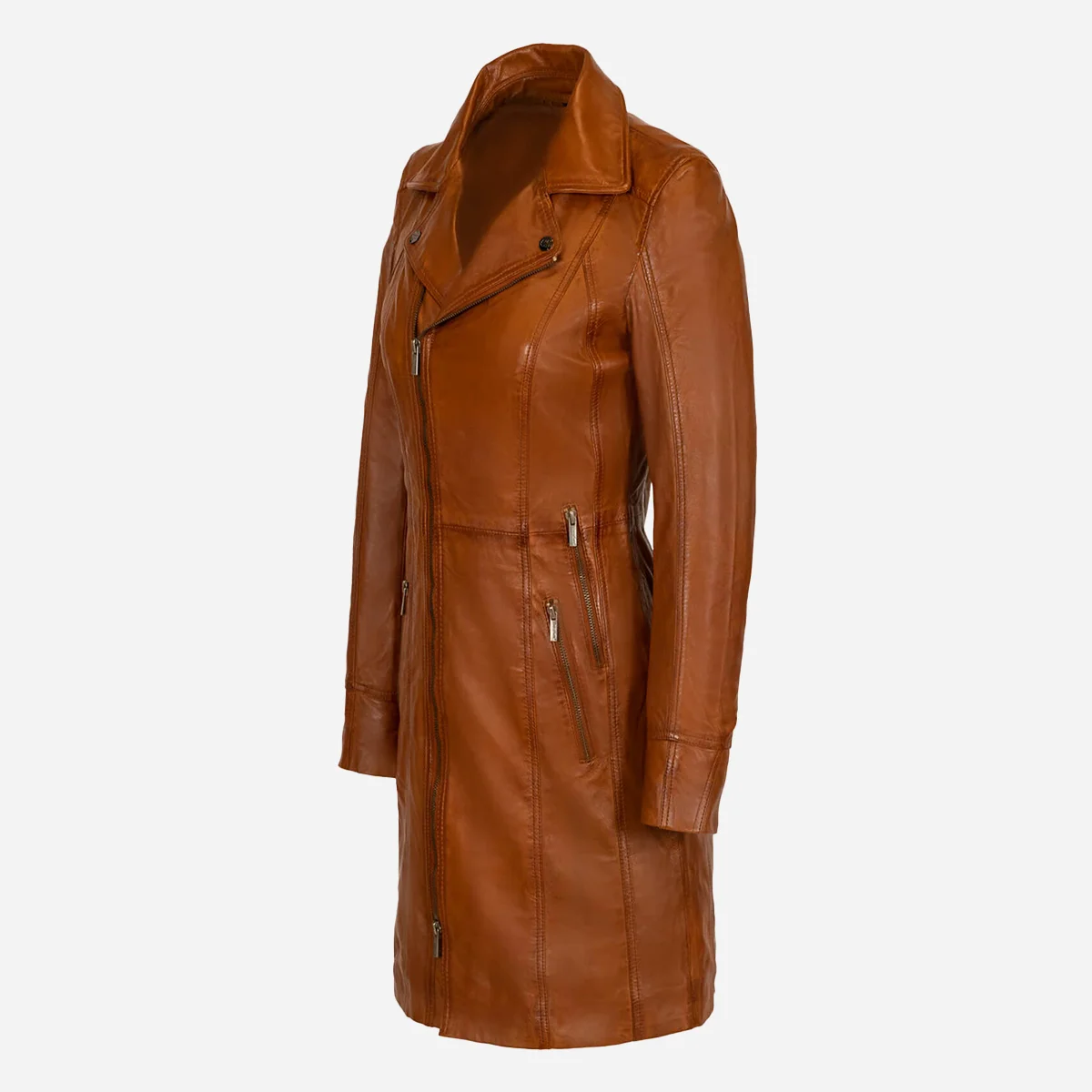 Ladycoat by Carlo Sacchi – Cognac - Image 2