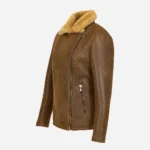 Women's shearling lammy coat light brown Perfecto