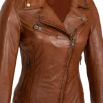 Ladies biker jacket brandy Perfecto in