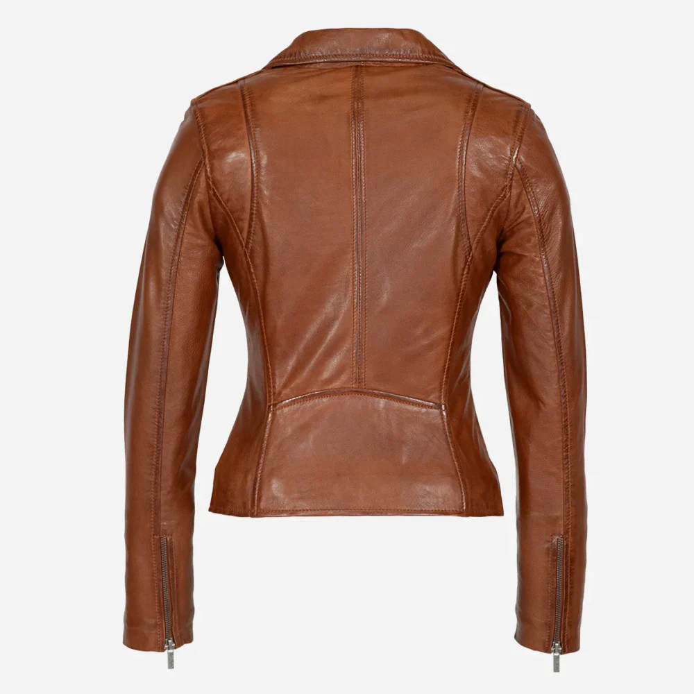 Ladies biker jacket brandy Classic perfecto