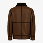 Men's shearling lammy coat dark brown Uk
