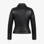 Ladies leather biker jacket perfecto black 9905