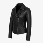 Ladies biker jacket black Perfecto in