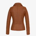 Women's leather jacket brandy 9938 A