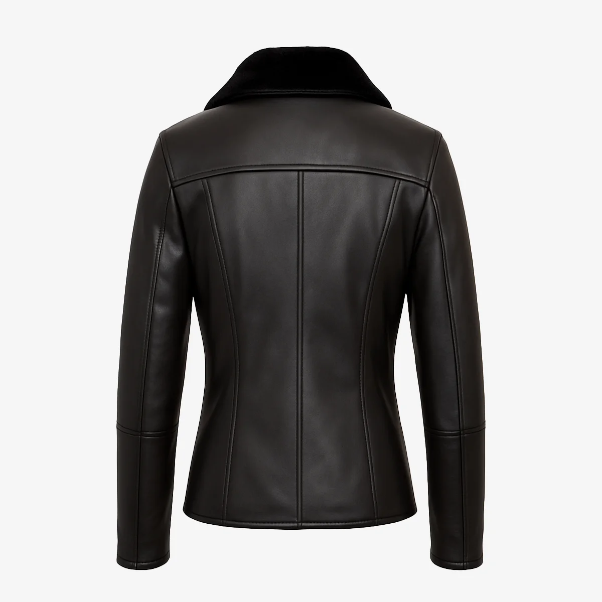 Women's shearling lammy coat black Perfecto - Image 3