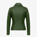 Womens leather green Blazer 24
