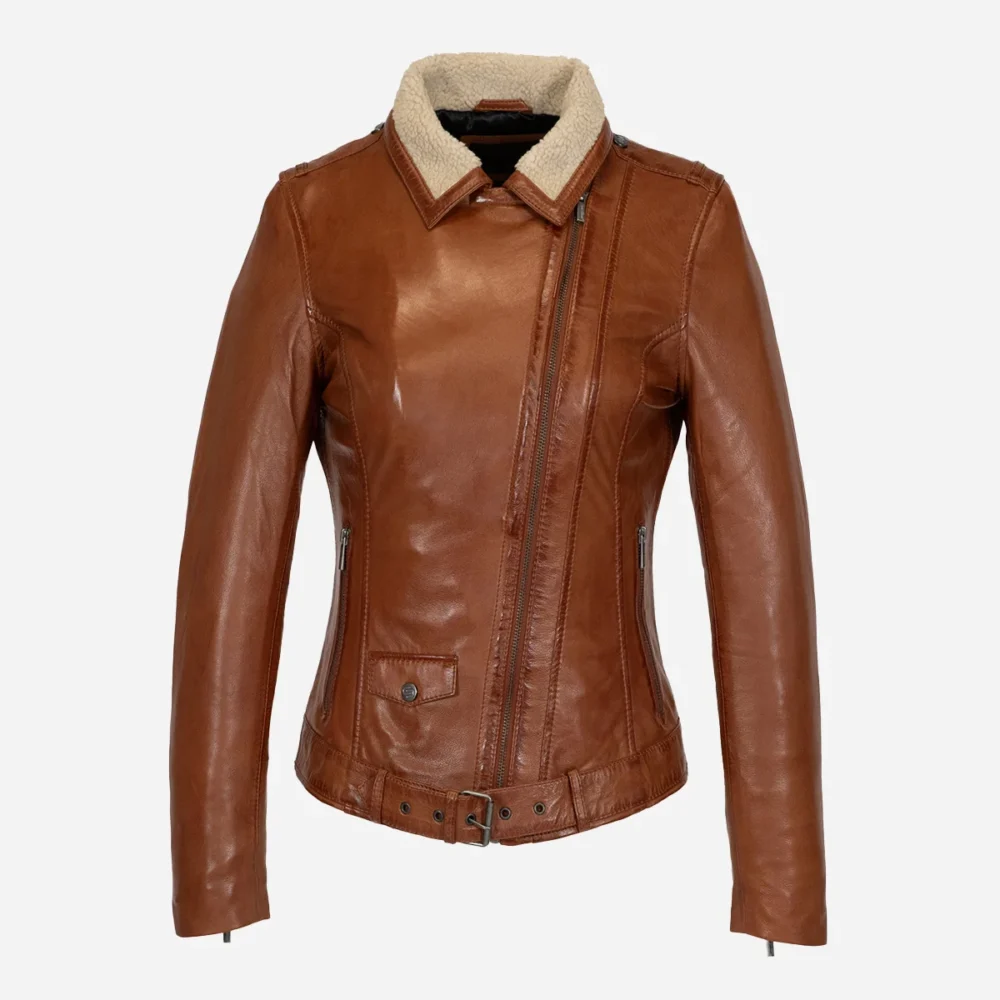 Ladies winter biker jacket brandy Perfecto 9905