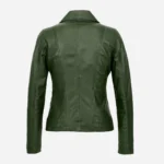 Womens leather green Blazer 24