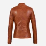 Womens leather jacket brandy Sonia K