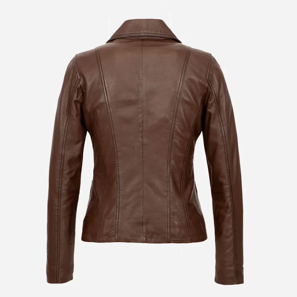 Womens leather veg wood Blazer 24
