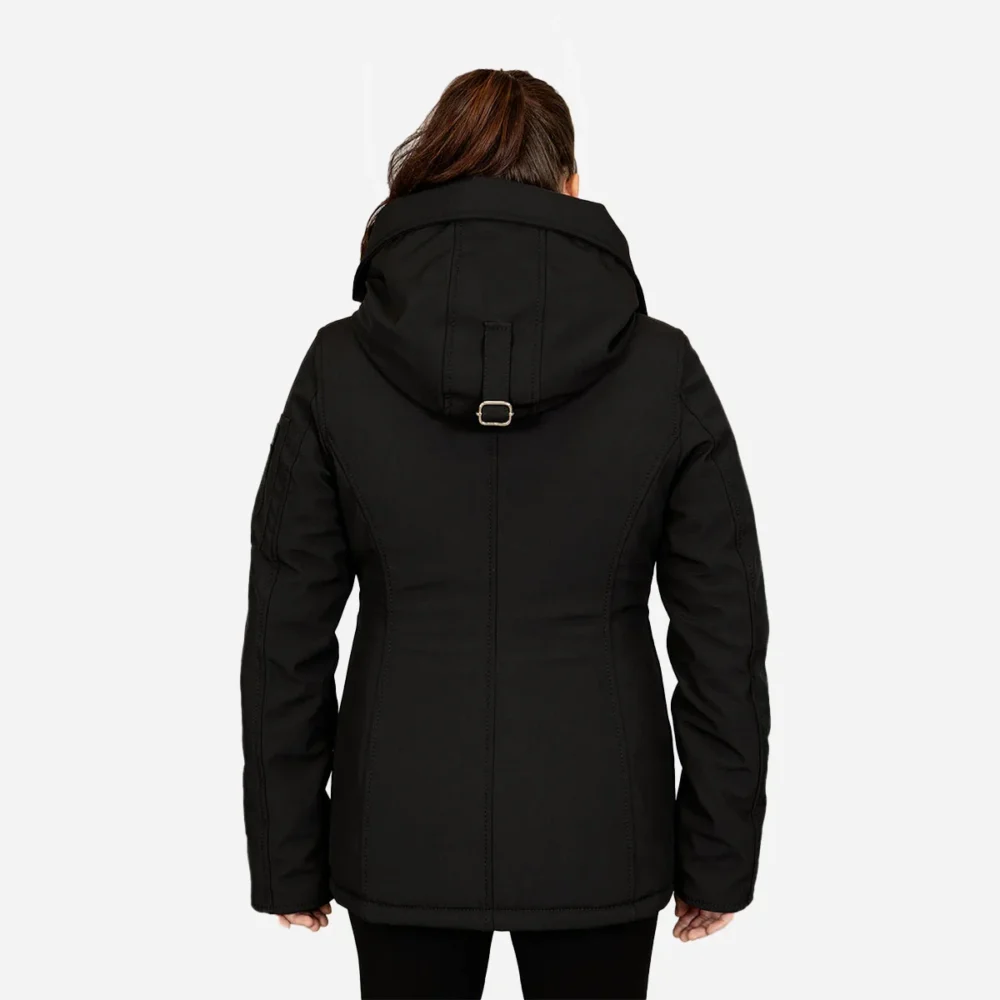 Womens winter down jacket black Cgi