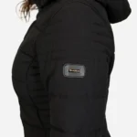 Womens winter jacket long puffer black
