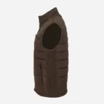 Mens fabric dark brown Bodywarmer