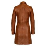 Dames lange leren jas brandy Lady coat (Copy)