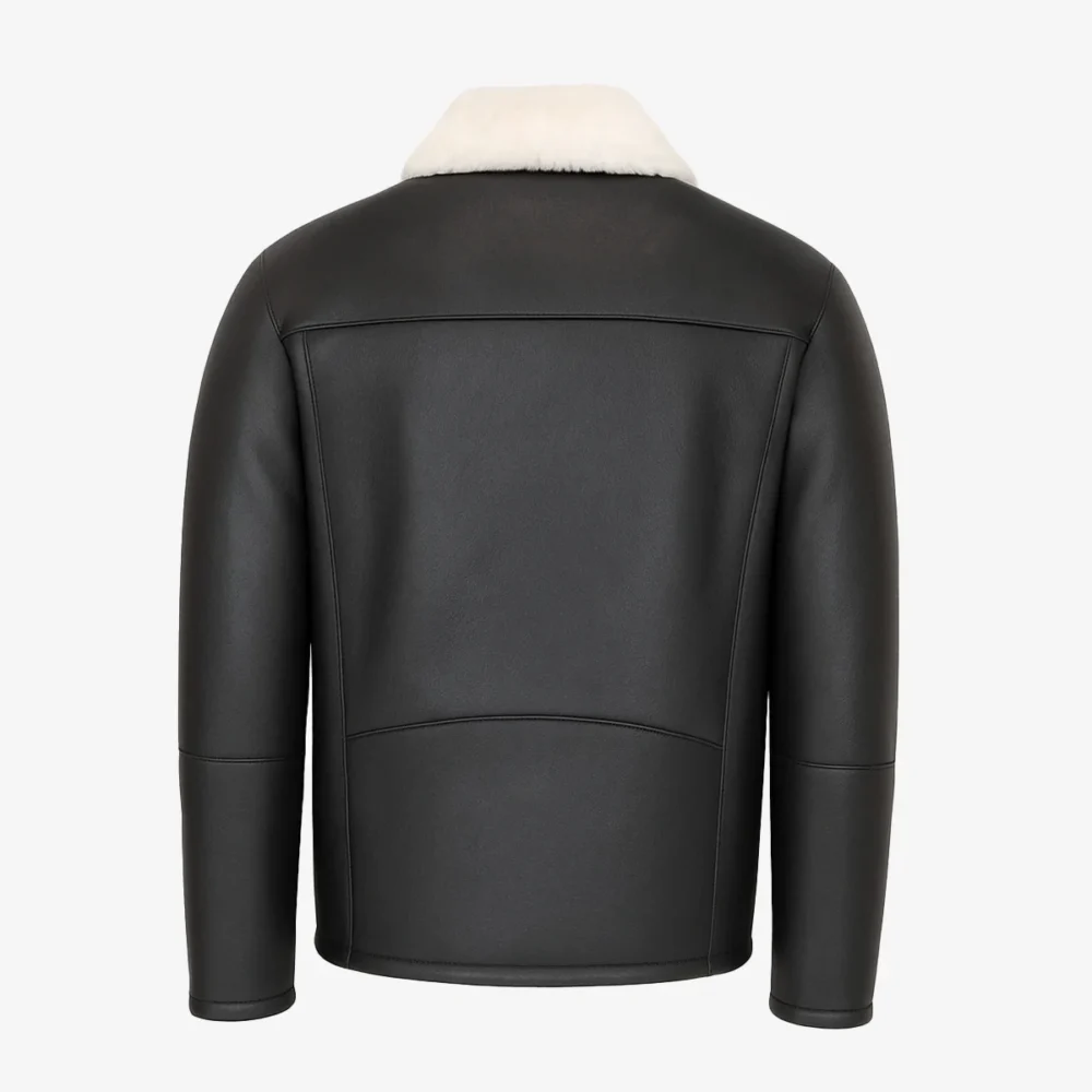 Men's shearling lammy coat black Perfecto