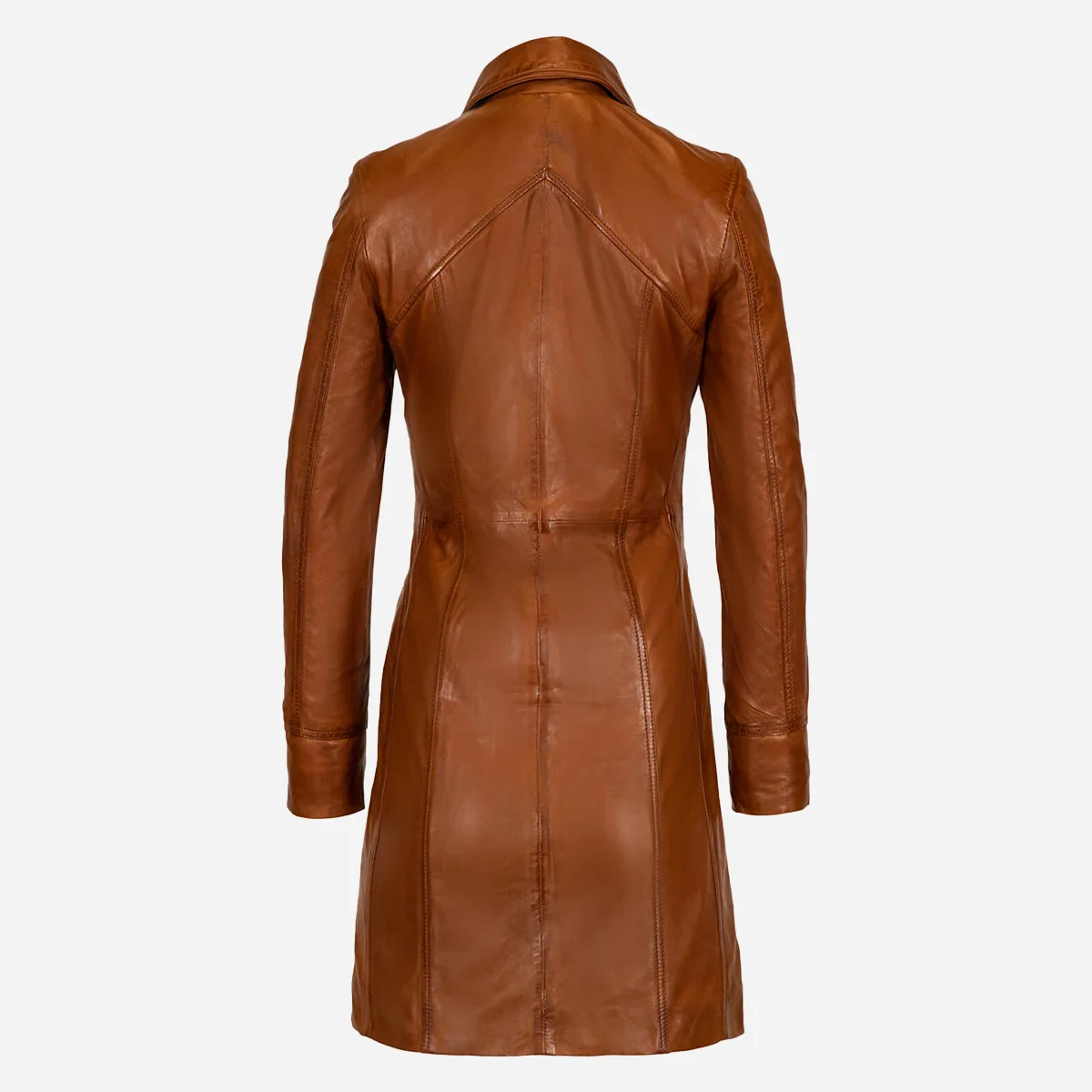 Ladycoat by Carlo Sacchi – Cognac - Image 4