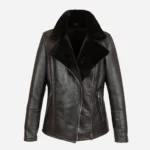 Women's shearling lammy coat black Perfecto