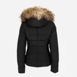 Womens winter puffer jacket black 009