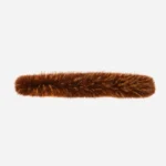 Real fur collar standard size dark tan
