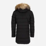 Mens long winter puffer jacket black Nick
