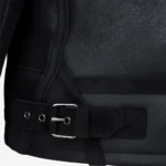 Men's shearling lammy coat black Uk