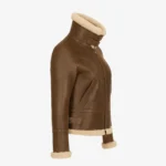 Women's shearling lammy coat hazelnut Jacky