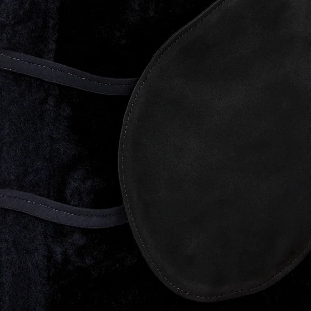 Men's shearling lammy coat black Uk
