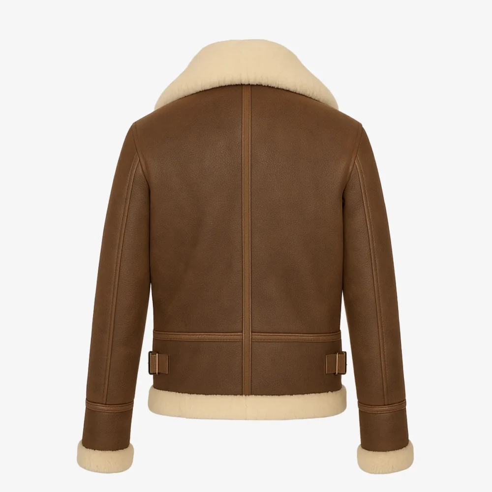 Women's shearling lammy coat hazelnut Jacky