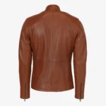 Mens leather jacket Antonio brandy