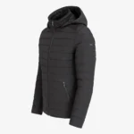 Mens winter puffer jacket black Basicmen