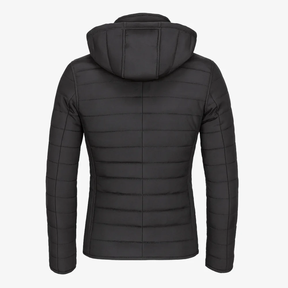 Mens winter puffer jacket black Basicmen