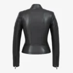 Ladies leather jacket black Chessy