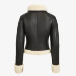 Lady shearling jacket black cropped Perfecto