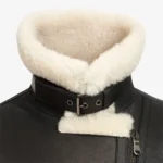 Lady shearling jacket black cropped Perfecto
